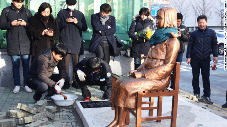 मुर्तिका कारण कोरिया–जापान सम्बन्ध धरापमा