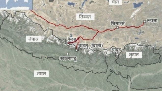 नेपाल चीन जोड्ने रेल योजनाको खाका तयार