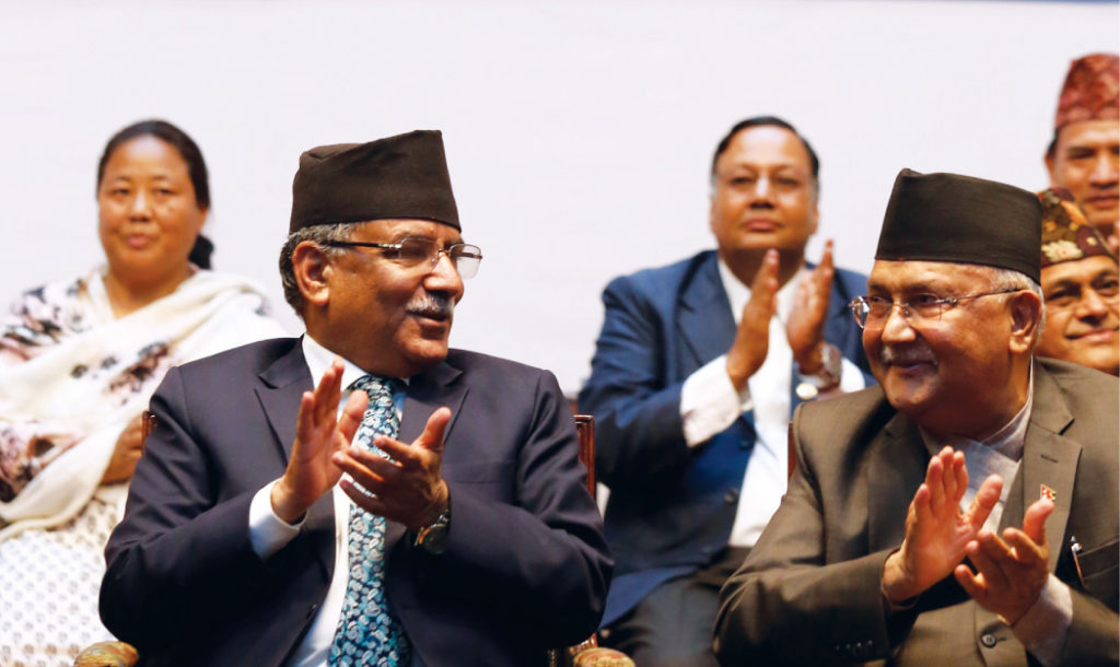 नेपाल कम्युनिष्ट पार्टी (नेकपा) ले १५ महिना लगाएर एकता टुंगाे लगाउँदै