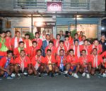 यु–१८ को राष्ट्रिय फुटबल टोलीलाई पोखरामा स्वागत