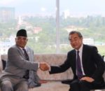 प्रचण्ड र चिनियाँ विदेशमन्त्रीबीच भेटवार्ता, नेपाल-चीन आर्थिक सहयोगका विषयमा छलफल
