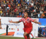 १३औं सागकाे फुटबलको फाइनलमा नेपाल र भुटानकाे १–१ गाेल