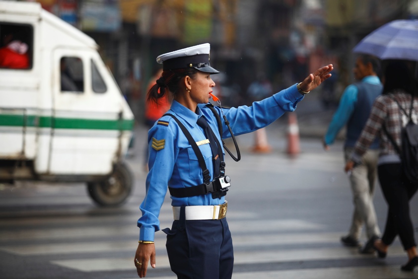 Traffic police women