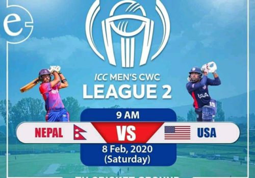 आईसीसी पुरुष विश्वकप क्रिकेट लिग-२ : नेपाल अमेरिकासँग प्रतिस्पर्धा गर्दै