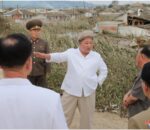 उत्तर कोरियाली नेता किमले गरे आँधी प्रभावित क्षेत्रको भ्रमण, राखे आकस्मिक बैठक